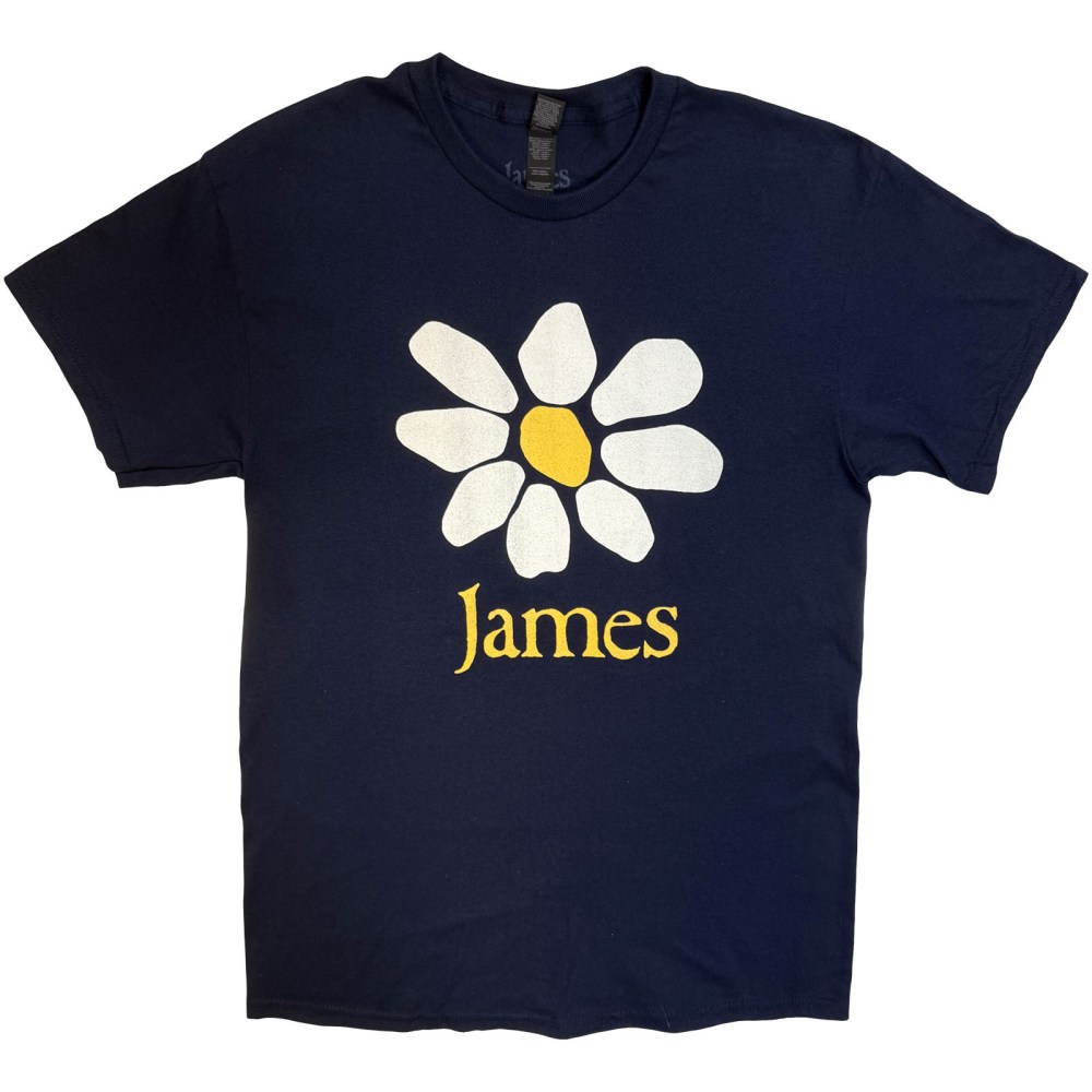 James - Daisy Logo Heren Tshirt - Donkerblauw